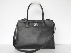 AAA Chanel Classic Black Caviar Leather with Silver CC Handbags 45206 Replica